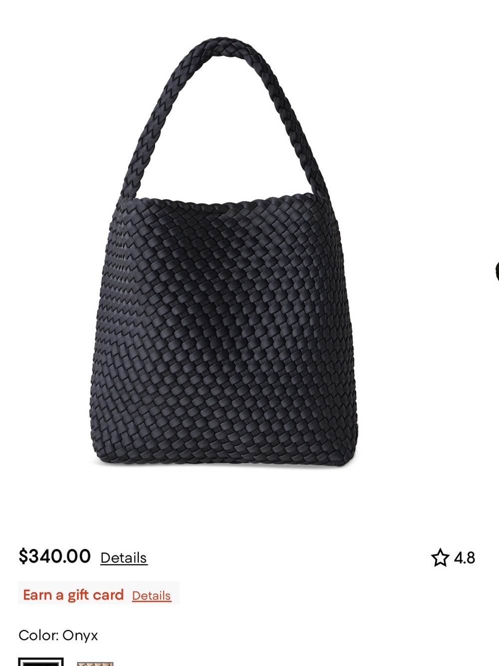 NAGHEDI Onyx Woven Shoulder Tote - Women Bags